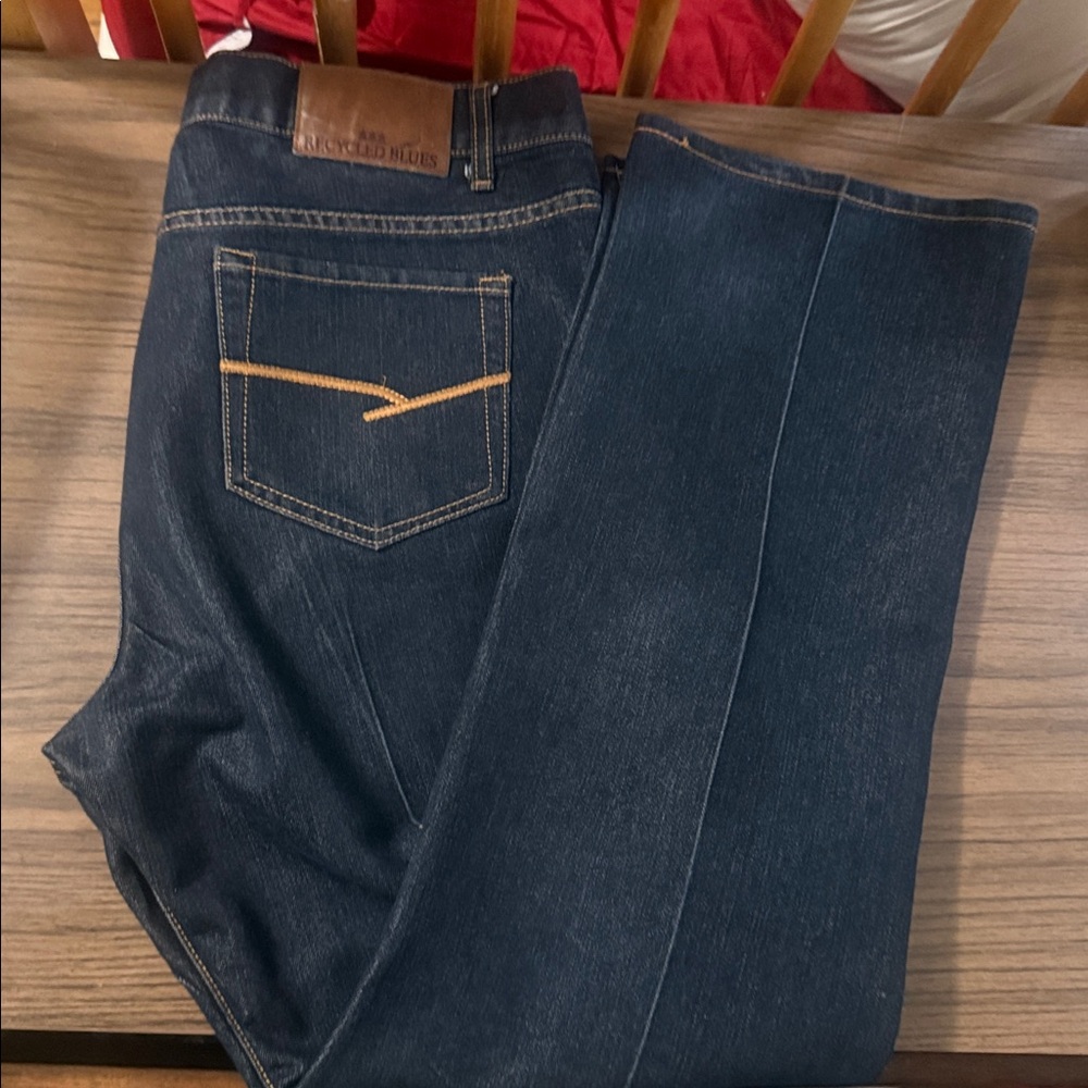 Recycled Blue Mens Slim Fit Denim Jeans